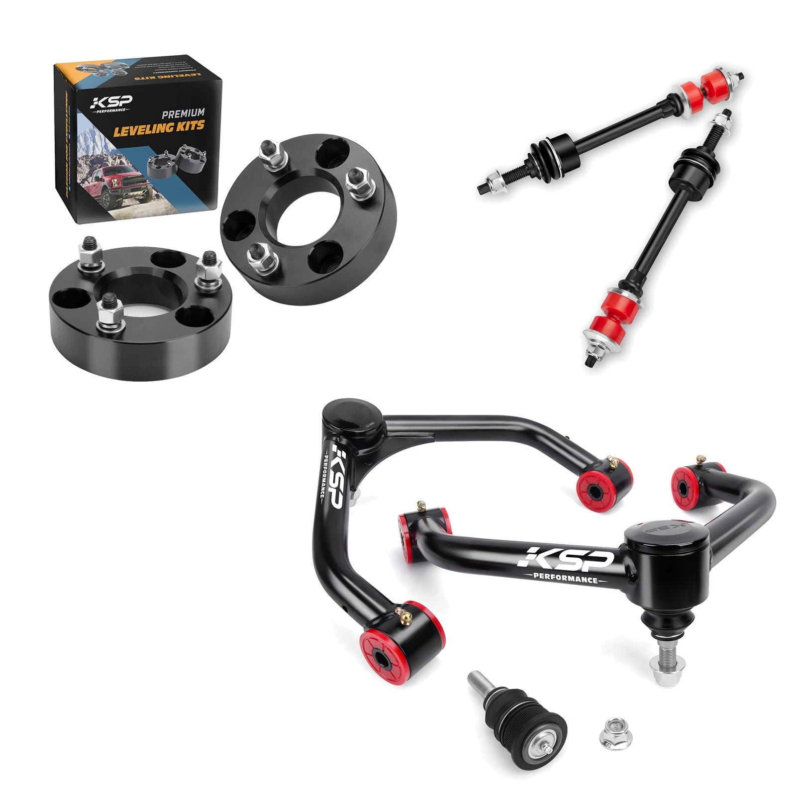 2" Lift Kit with OEM Upper Control Arms & Sway Bar Links for 2009-2018 Ram 1500 - KSP Performance