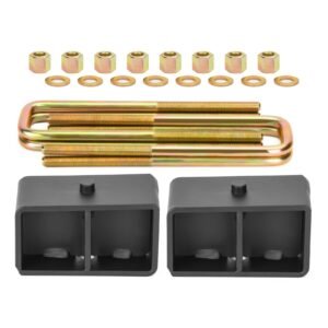 3" Rear Lift Kits With Ubolts Block For 2007-2024 Chevy Silverado 1500 and GMC Sierra 1500 2WD/4WD